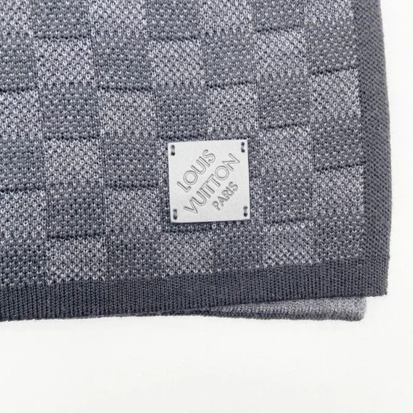Louis Vuitton Scarf Neo Petit Damier Black Wool
